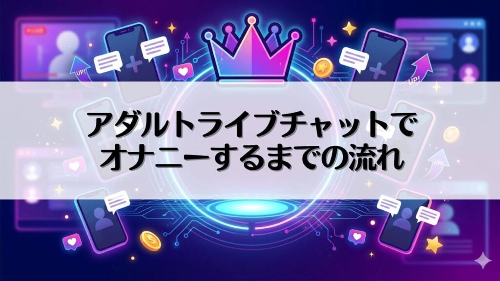 アダルトライブチャットでオナニーするまでの流れ