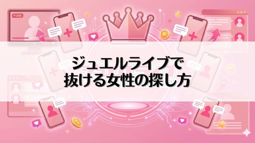 ジュエルライブで抜ける女性の探し方